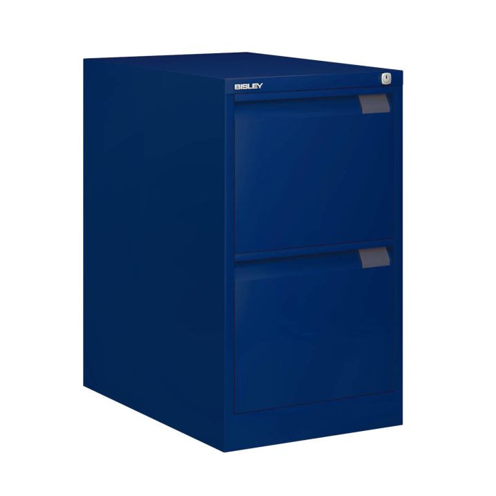 Bisley a4 2 drawer flush front filing store cabinet