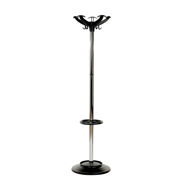 White hat shop and coat stand