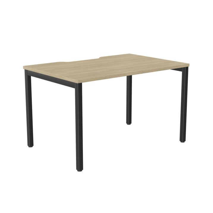 Oak desk shop with black legs