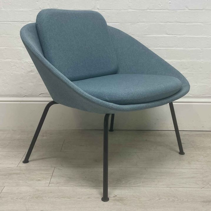 Second Hand Blue Fabric Armchair AOF