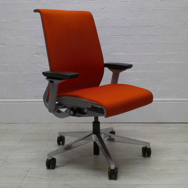 Orange top hand chair