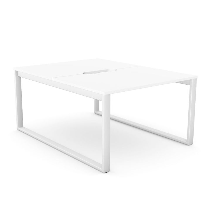 White 2 hotsell person desk