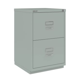 2 Drawer F Series Filing Cabinet - Classic Front - Silver