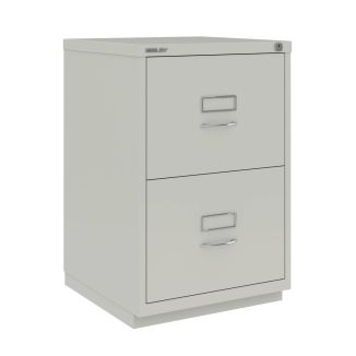 2 Drawer F Series Filing Cabinet - Classic Front - Light Grey