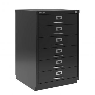 6 Drawer F Series - Classic Front - Black