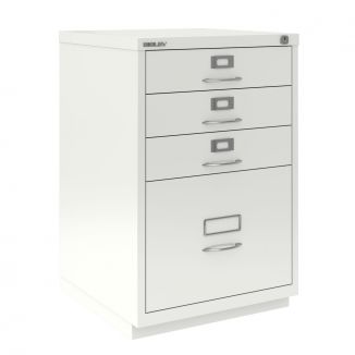 4 Drawer F Series Filing Cabinet - Classic Front - Traffic White