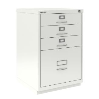 4 Drawer F Series Filing Cabinet - Classic Front - Traffic White