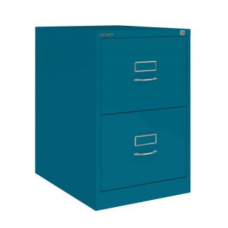 2 Drawer Bisley Filing Cabinet - Azure - BSCH