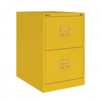 2 Drawer Bisley Filing Cabinet - Bisley Orange - BSCH