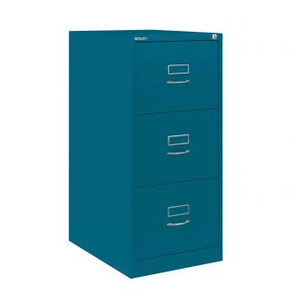 3 Drawer Bisley Filing Cabinet - Azure - BSCH