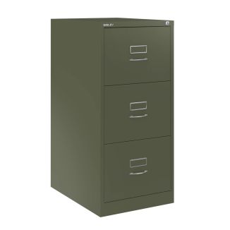 3 Drawer Bisley Filing Cabinet - Olive Green - BSCH