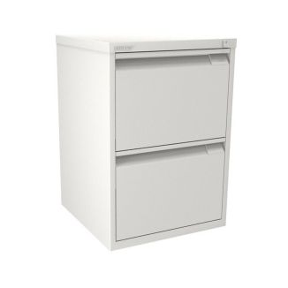 2 Drawer F Series Flush Front - Chalk White