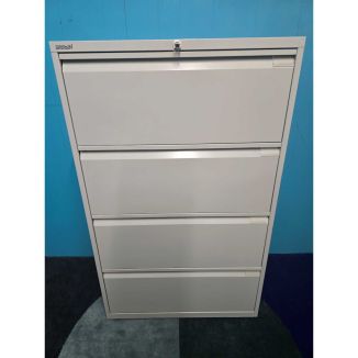 Second Hand Bisley 4 Drawer Side Filer