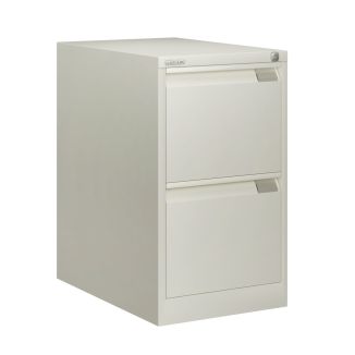 Bisley Filing Cabinet - 2 Drawer - Goose Grey - BSFF