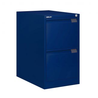 Bisley Filing Cabinet - 2 Drawer - Oxford Blue - BSFF
