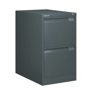 Bisley Filing Cabinet - 2 Drawer - Slate - BSFF