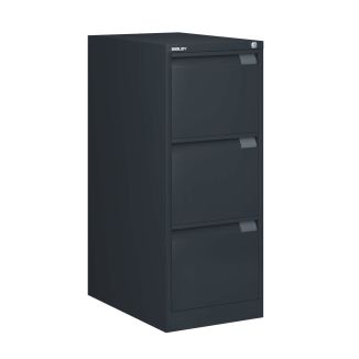 Bisley Filing Cabinet - 3 Drawer - Black - BSFF