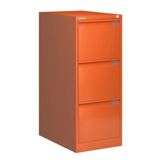 Bisley Filing Cabinet - 3 Drawer - Bisley Orange - BSFF