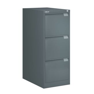 Bisley Filing Cabinet - 3 Drawer - Slate - BSFF