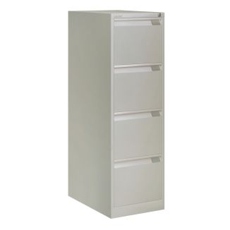 Bisley Filing Cabinet - 4 Drawer - Goose Grey - BSFF