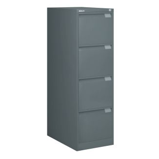 Bisley Filing Cabinet - 4 Drawer - Slate - BSFF