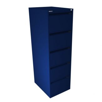 Bisley Filing Cabinet - 5 Drawer - Oxford Blue - BSFF