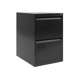 2 Drawer Filing Cabinet - Bisley AOC – Black