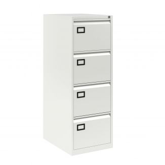 4 Drawer Filing Cabinet - Bisley AOC - Traffic White