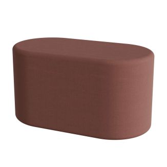 Bloomsbury Oval Fabric Pouffe