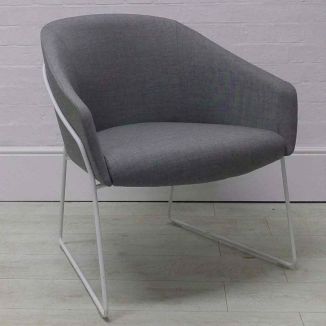 Second Hand Boss Design Grey Tub Chair