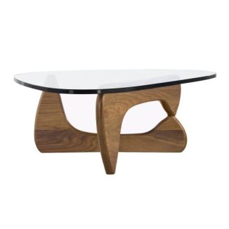 Noguchi Style Coffee Table - Walnut Base