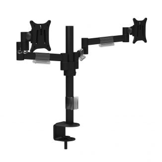 Double Monitor Arm - Black