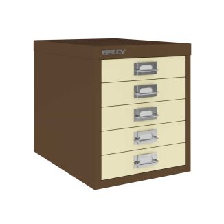 5 Drawer Bisley Multi-Drawer Cabinet - Bisley Yellow