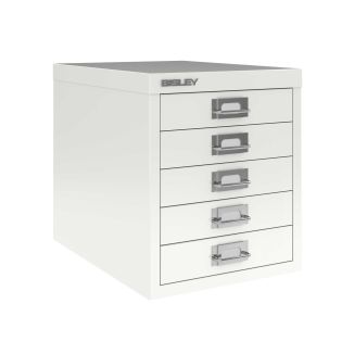 5 Drawer Bisley Multi-Drawer Cabinet - Bisley Yellow