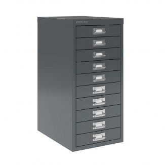 10 Drawer Bisley Multi-Drawer Cabinet - Anthracite Grey