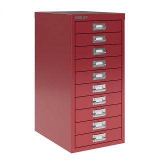 10 Drawer Bisley Multi-Drawer Cabinet - Cardinal Red