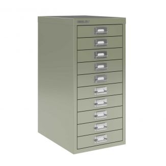 10 Drawer Bisley Multi-Drawer Cabinet - Goose Grey