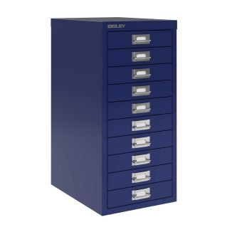 10 Drawer Bisley Multi-Drawer Cabinet - Oxford Blue
