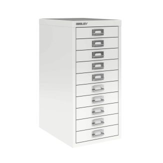 10 Drawer Bisley Multi-Drawer Cabinet - Traffic White