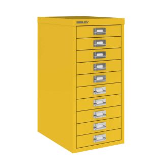 10 Drawer Bisley Multi-Drawer Cabinet - Bisley Orange