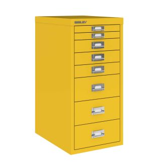 8 Drawer Bisley Multi-Drawer Cabinet in Bisley Yellow