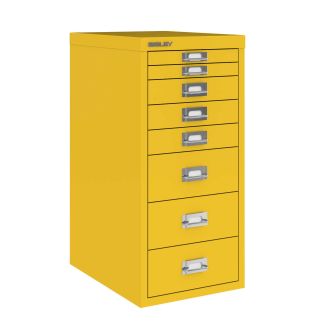 8 Drawer Bisley Multi-Drawer Cabinet in Bisley Yellow