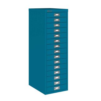 15 Drawer Bisley Multi-Drawer Cabinet - Azure