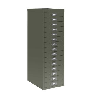 15 Drawer Bisley Multi-Drawer Cabinet - Olive Green