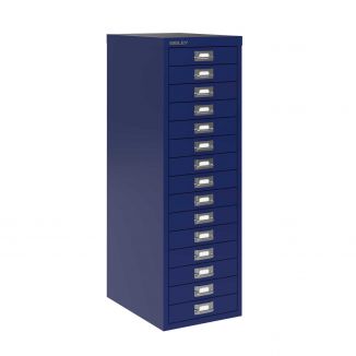 15 Drawer Bisley Multi-Drawer Cabinet - Oxford Blue