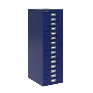 5 Drawer Bisley Multi-Drawer Cabinet - Oxford Blue