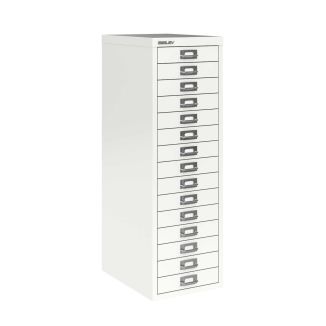 15 Drawer Bisley Multi-Drawer Cabinet - Traffic White