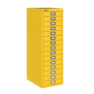 15 Drawer Bisley Multi-Drawer Cabinet - Bisley Yellow