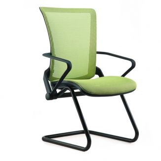 Lii Meeting Room Chair - Green - Cantilever Base