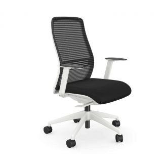 Logic Mesh Task Chair - White Frame